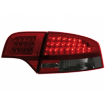 Pilotos Led Audi A4 B7 Limousine 04-08 _ Rojo/Ahumado