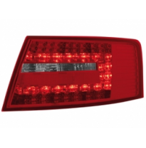 Pilotos Led Audi A6 4f Limousine 04-08 _ Rojo/Crystal