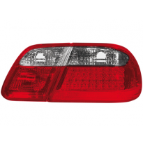 Pilotos Traseros Led Mercedes Benz W210 E Class 95-02_Rojo/Cromado