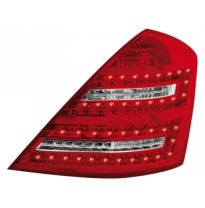 Pilotos Traseros Led Mercedes Benz S W221 Limousine_Rojo/Crystal