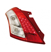 Pilotos Led Suzuki Swift 05-09_Rojo/Crystal