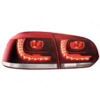 Pilotos Traseros Led Vw Golf Vi 08+ _ Rojo_R-Look