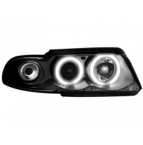 Faros Delanteros Audi A4 B5 95-98 _ 2 Ccfl Slr _ Negro