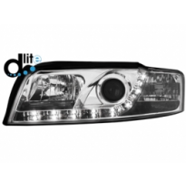 Faros Luz Diurna Audi A4 8e Homologacion R87 _ Cromado
