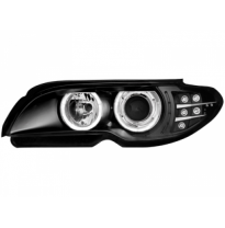 Faros Delanteros Bmw E46 2t 03-06 _ 2 Standlichtringe _Negro