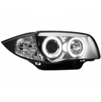 Faros Delanteros Bmw 1er E87/81 04-09 _2 Ccfl Slr _ Negro