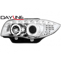 Faros Luz Diurna Bmw 1er E87/81 04-09_Cromado