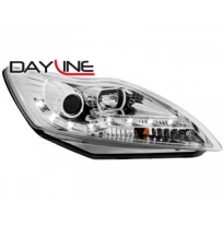 Faros Luz Diurna Ford Focus 08-11 _Cromado