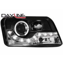 Faros Luz Diurna Dayline Fiat Panda 03+ _ Negro