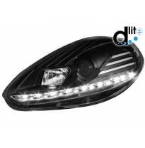 Faros Luz Diurna Fiat Punto Evo 09+_Drl_Negro Homologacion R87
