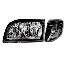Faros Delanteros Mercedes Benz W140 S Class 92-98_Negro