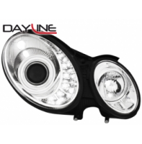 Faros Luz Diurna Mercedes B. W211 E-Klasse 02-06 Cromado