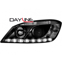 Faros Luz Diurna Mercedes Benz C Class W204 07-12_Negro