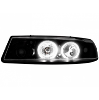 Faros Delanteros Opel Calibra 90-97_ 2 Ccfl Slr _ Negro