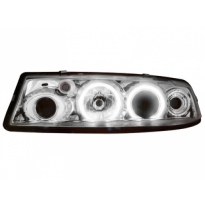 Faros Delanteros Opel Calibra 90-97_ 2 Ccfl Slr _ Cromado