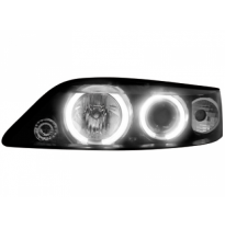 Faros Delanteros Opel Vectra B 96-99 _ 2 Ccfl Slr _ Negro