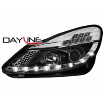 Faros Luz Diurna Opel Corsa D 06+ _  Negro
