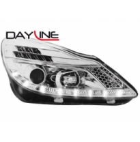Faros Luz Diurna Opel Corsa D 06+ _  Cromado