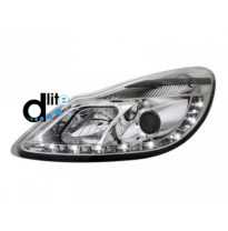 Faros Luz Diurna Homologacion R87 Opel Corsa D 06+ _ Luz Diurna _ Cromado