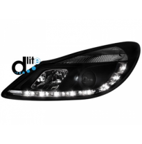 Faros Luz Diurna Homologacion R87 Opel Corsa D 06+ _ Luz Diurna _ Negro