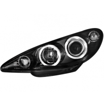 Faros Delanteros Peugeot 206 02-07_2 Angel Eyes_Negro