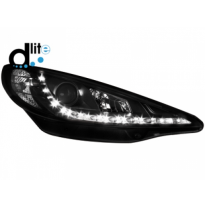 Faros Luz Diurna Homologacion R87 Peugeot 207 06-10_ Luz Diurna _ Negro