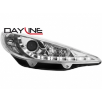 Faros Luz Diurna Peugeot 207 06+ _  Cromado