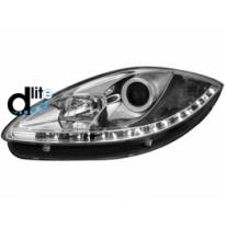 Faros Luz Diurna Seat Leon 1p Homologacion R87 _ Cromado
