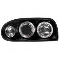 Faros Delanteros Vw Golf Iii 92-98_2 Angel Eyes_Negro