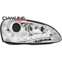 Faros Luz Diurna Vw Golf V 03-09 _ Drl-Optic _ Cromado