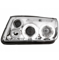 Faros Delanteros Vw Bora 98-05 _ 2 Ccfl Slr _ Cromado