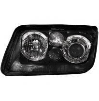 Faros Delanteros Vw Bora 98-05_2 Angel Eyes_Negro