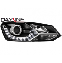 Faros Luz Diurna Vw Polo 6r 09+_Drl Optic_Negro