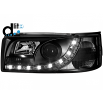 Faros Luz Diurna Homologacion R87 Vw T4 90-03 _ Luz Diurna _ Negro