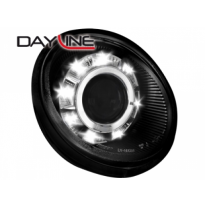 Faros Luz Diurna Vw Lupo 99-05 _ Negro