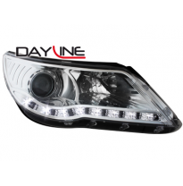 Faros Luz Diurna Vw Tiguan 07-11 Cromado