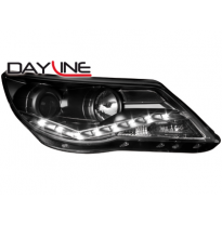 Faros Luz Diurna Vw Tiguan 07-11_Negro