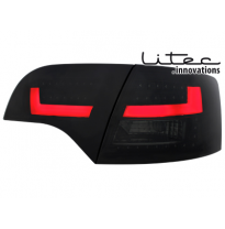 Litec Led Pilotos Traseros Audi A4 Avant B7 04-08 _ Negros/Ahumados Con Intermitente Dinamico