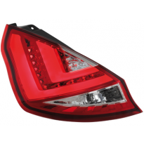 Pilotos Led Ford Fiesta Mk 7 08-12 Rojo/Cristal