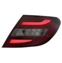 Pilotos Led Mercedes Benz C W204 Lim. 07-10 Rojo/Ahumado