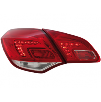 Pilotos Led Opel Astra J 09+ Rojo/Clear