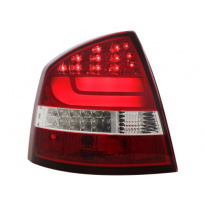 Pilotos Led Skoda Octavia 1z Lim. 04-08 Rojo/Clear