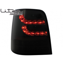 Pilotos Led Litec Vw Touran 2003+ Negro/Ahumado