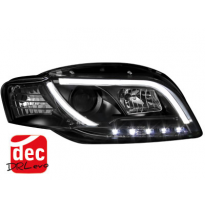 Faros Luz Diurna D-Lite Audi A4 B7 Negro