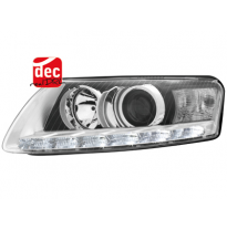 Faros Luz Diurna Audi A6 4f 04-09 Xenon-Cromados