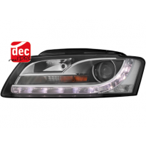 Faros Luz Diurna Audi A5 Negro
