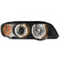 Dectane Faros Bmw X5 04-06, E53_ 2 Angel Eyes _ Negros