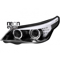 Dectane Faros Angel Eyes Ccfl Bmw E60 04-07 Led Intermitentes Negros, Angel Eyes