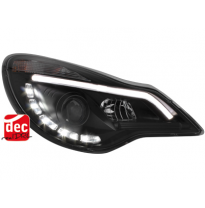 Faros Luz Diurna Opel Corsa D 11+ Negro
