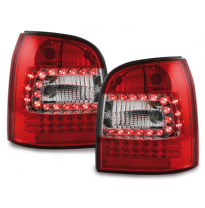 Pilotos Led Audi A4 B5 Avant 95-01 _ Rojo/Cristal